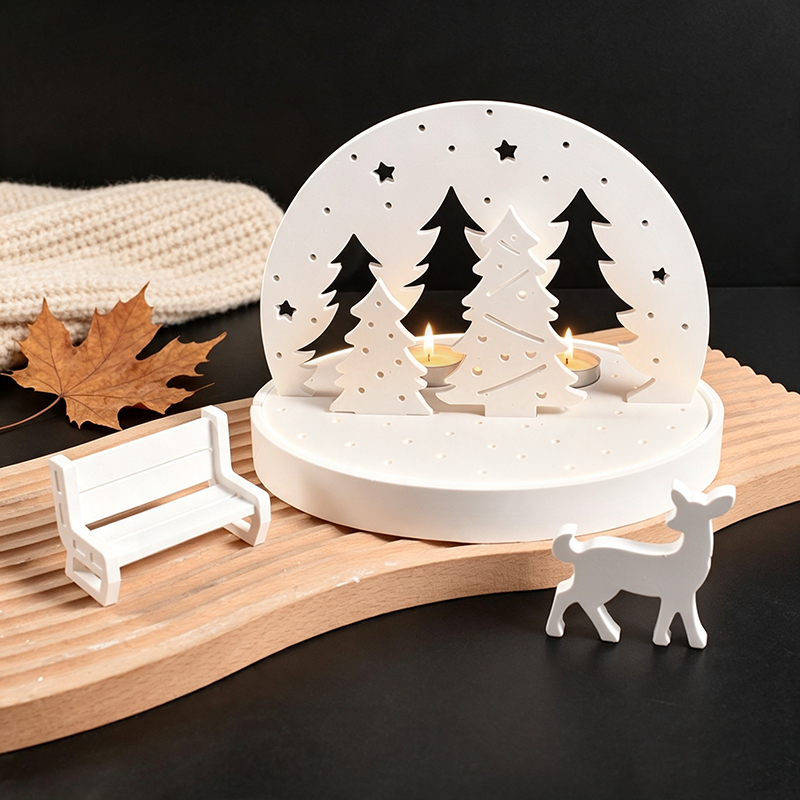 3D Printing Model Free - Cetakan Silikon Tempat Lilin Tealight Rusa