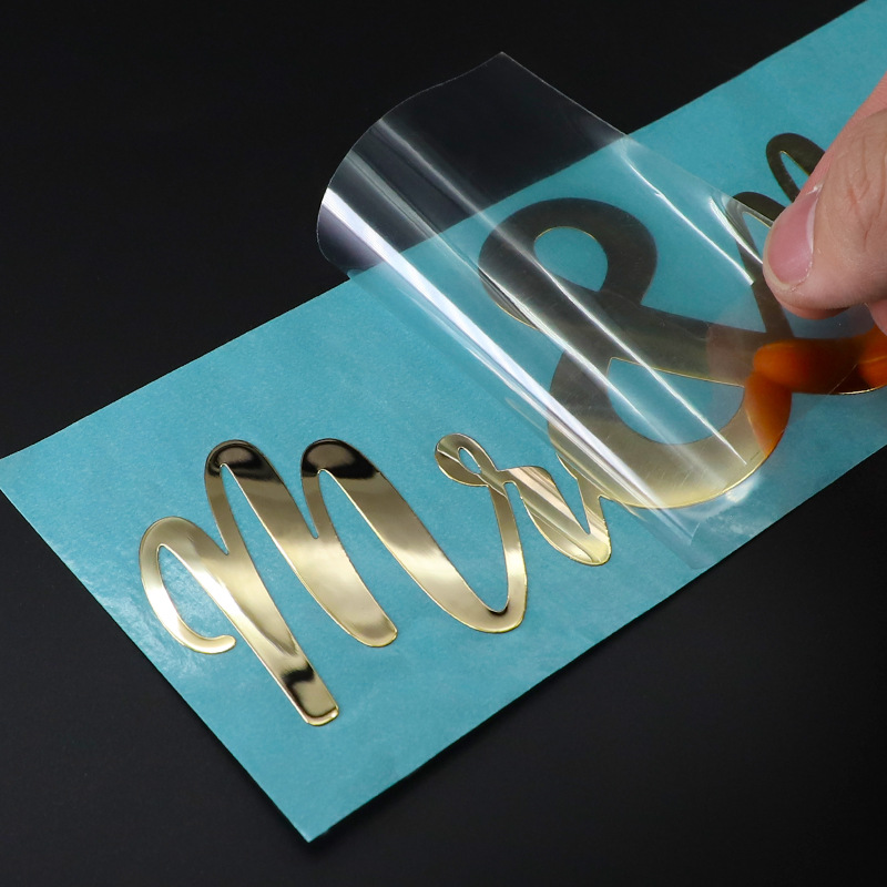 3D Printing Metal - Stiker Transfer emas perak logam cetak