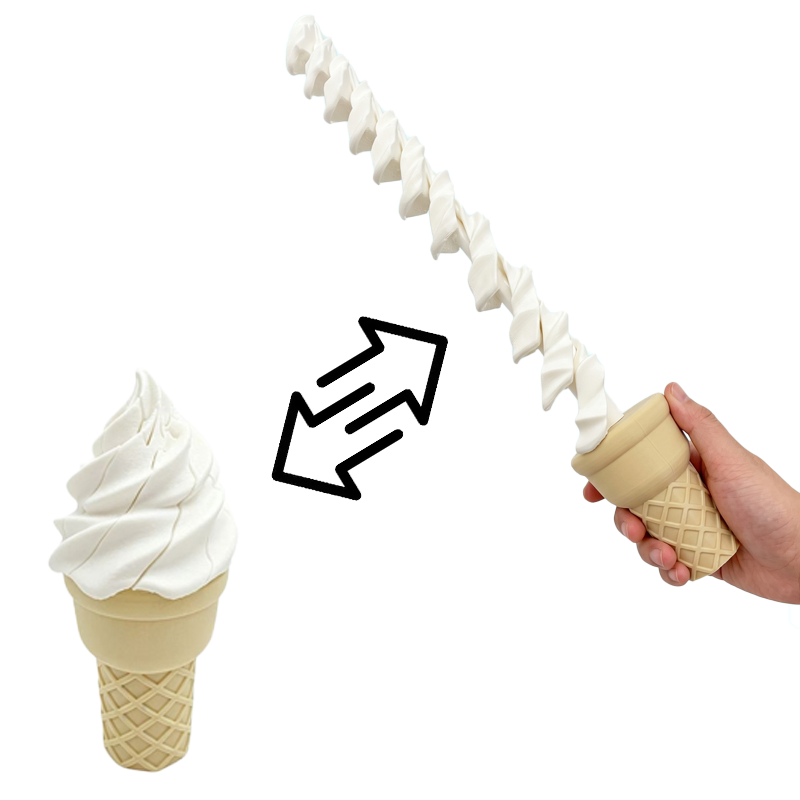 3D Printing Model Free - Mainan Halloween 3D Printing Es Krim