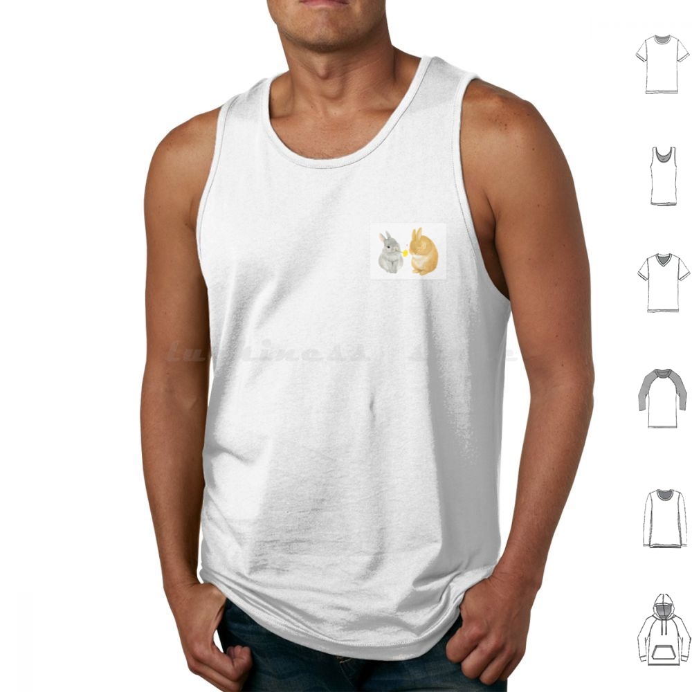 3D Printing Rabbit - Rompi Tank Top Seni Kelinci Tanpa