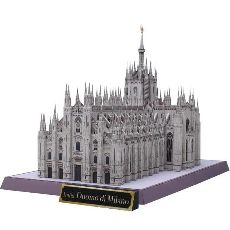 3D Printing Lego - Milan Katedral Italia Dunia Klasik Bangunan