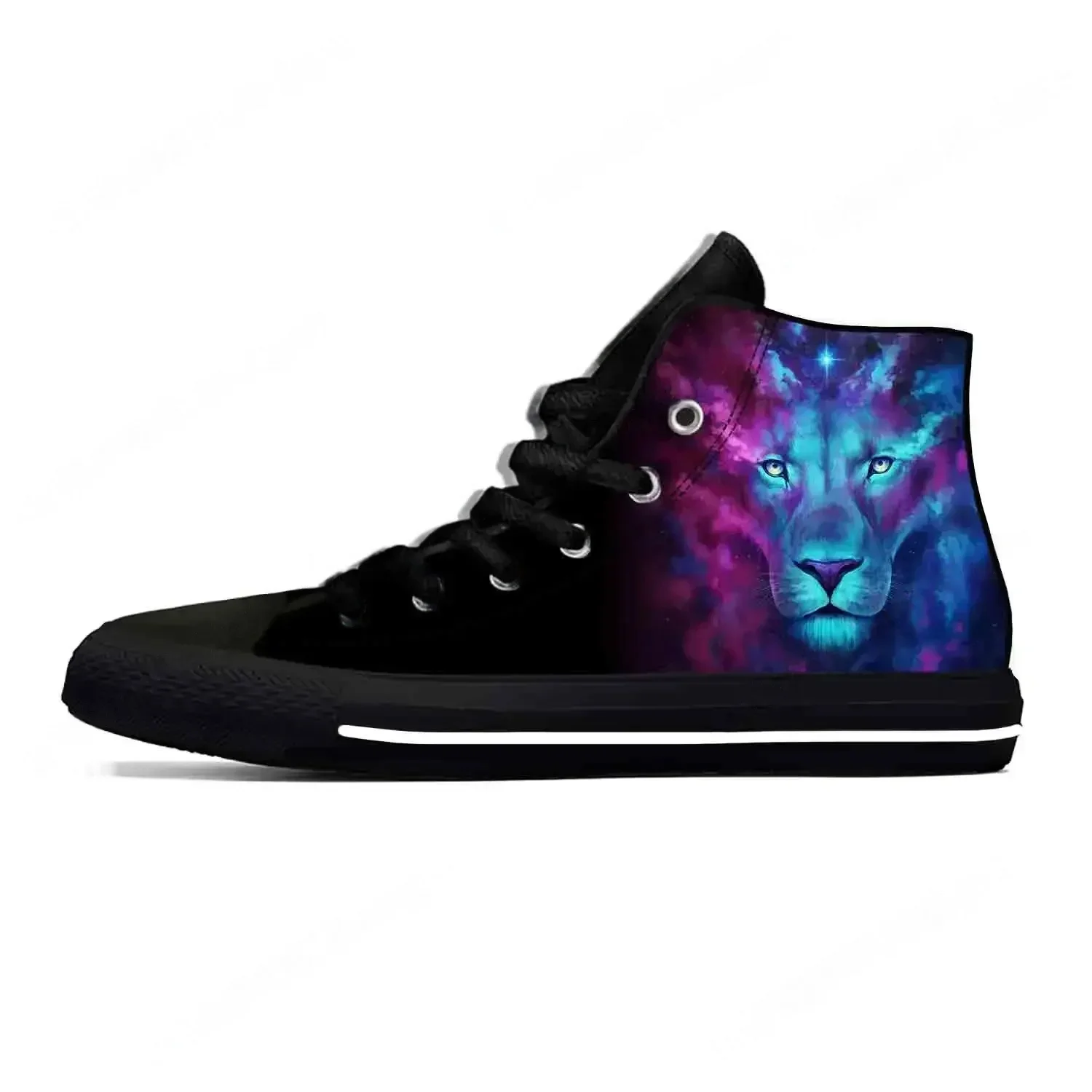 3D Printing Rock - Sepatu Kain Kasual Lucu Hewan Singa