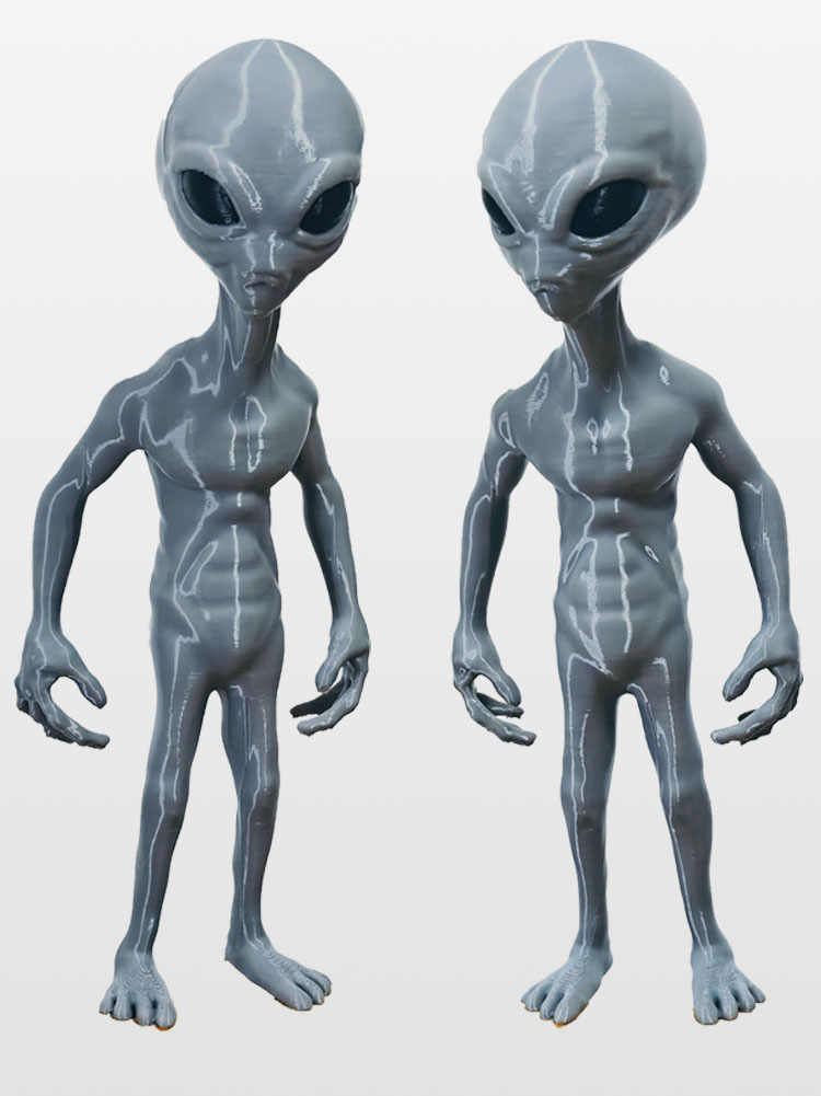 3D Printing Room - 2025 Baru Roswell UFO Abu-abu Alien