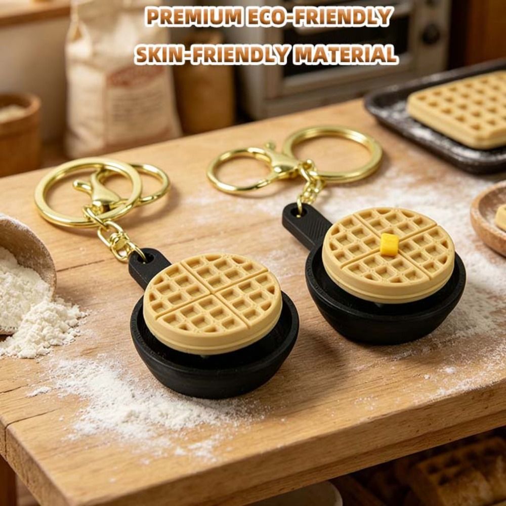 3D Printing Rabbit - Kue Kelinci Kue Waffle Gantungan Kunci