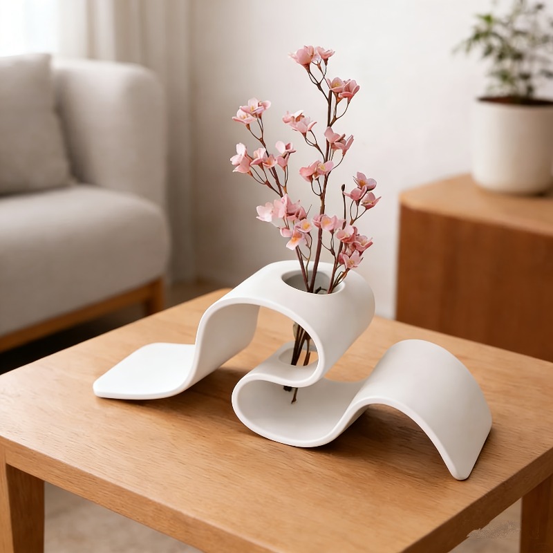 3D Printing Vase - 1 Buah Vas Cetak 3D Melengkung