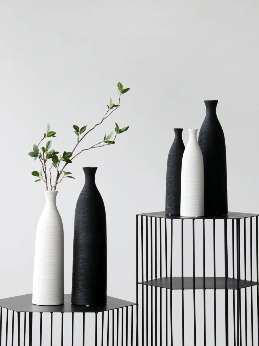 Aksesori vas keramik hitam put - 3D Printing Vase ulasan dan harga