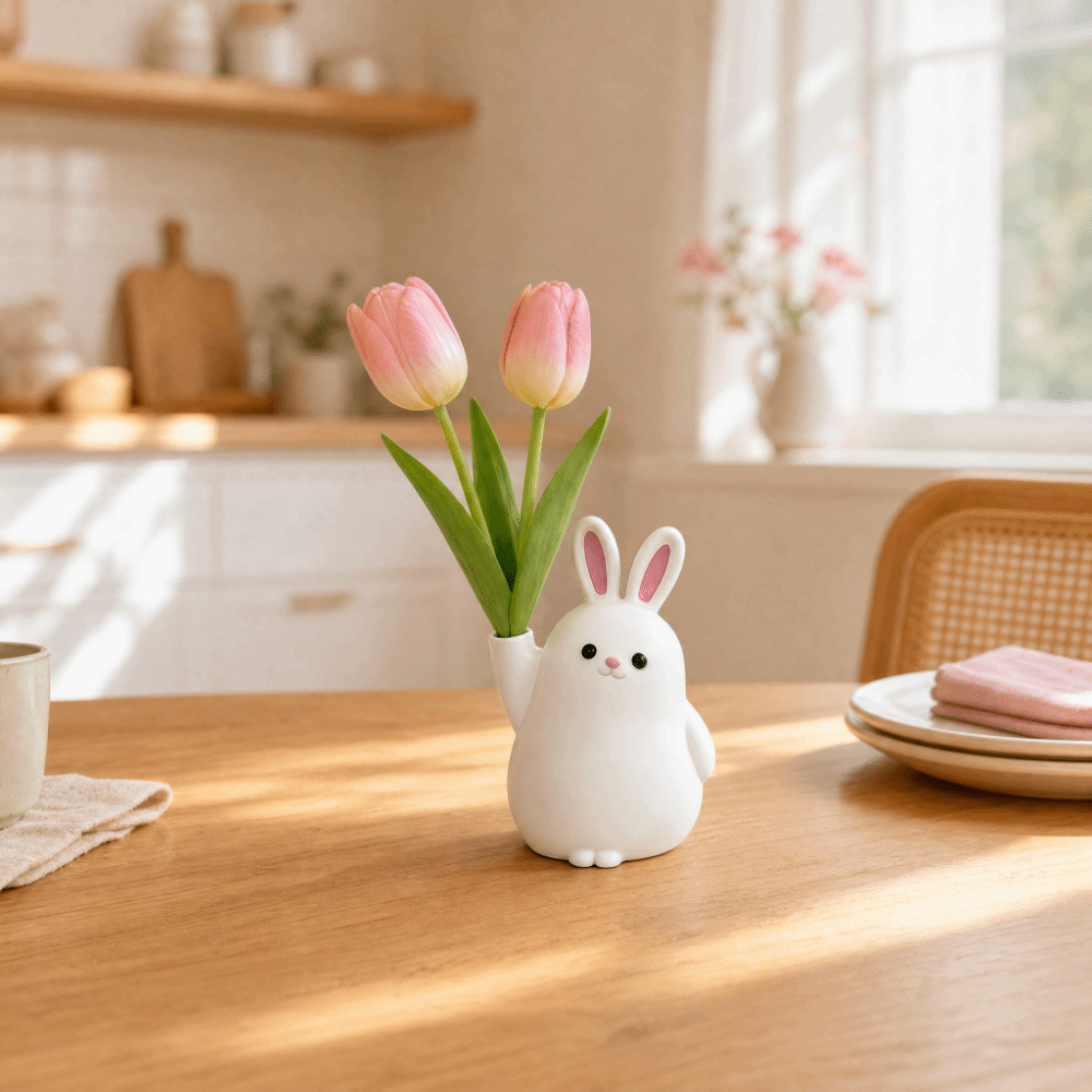 Vas Bunga Kelinci Plastik Ceta - 3D Printing Rabbit ulasan dan harga