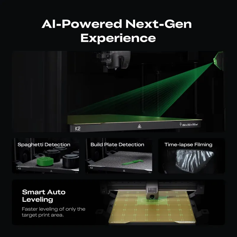 Kedatangan Baru Printer 3D K2  - 3D Printing Ai ulasan dan harga