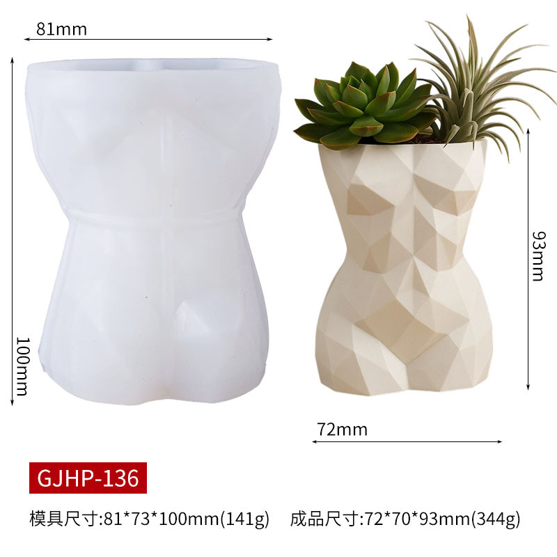 Cetakan Silikon Pot Bunga Bent - 3D Printing Vase ulasan dan harga