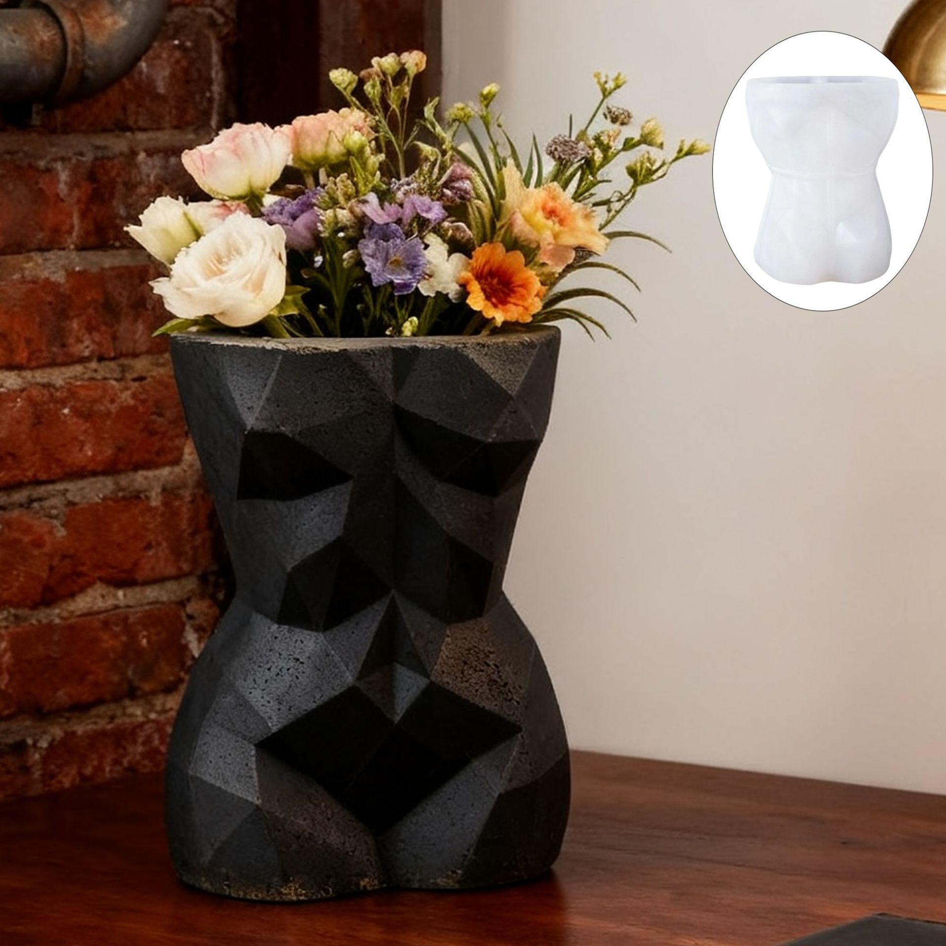 Cetakan Silikon Pot Bunga Bent - 3D Printing Vase ulasan dan harga