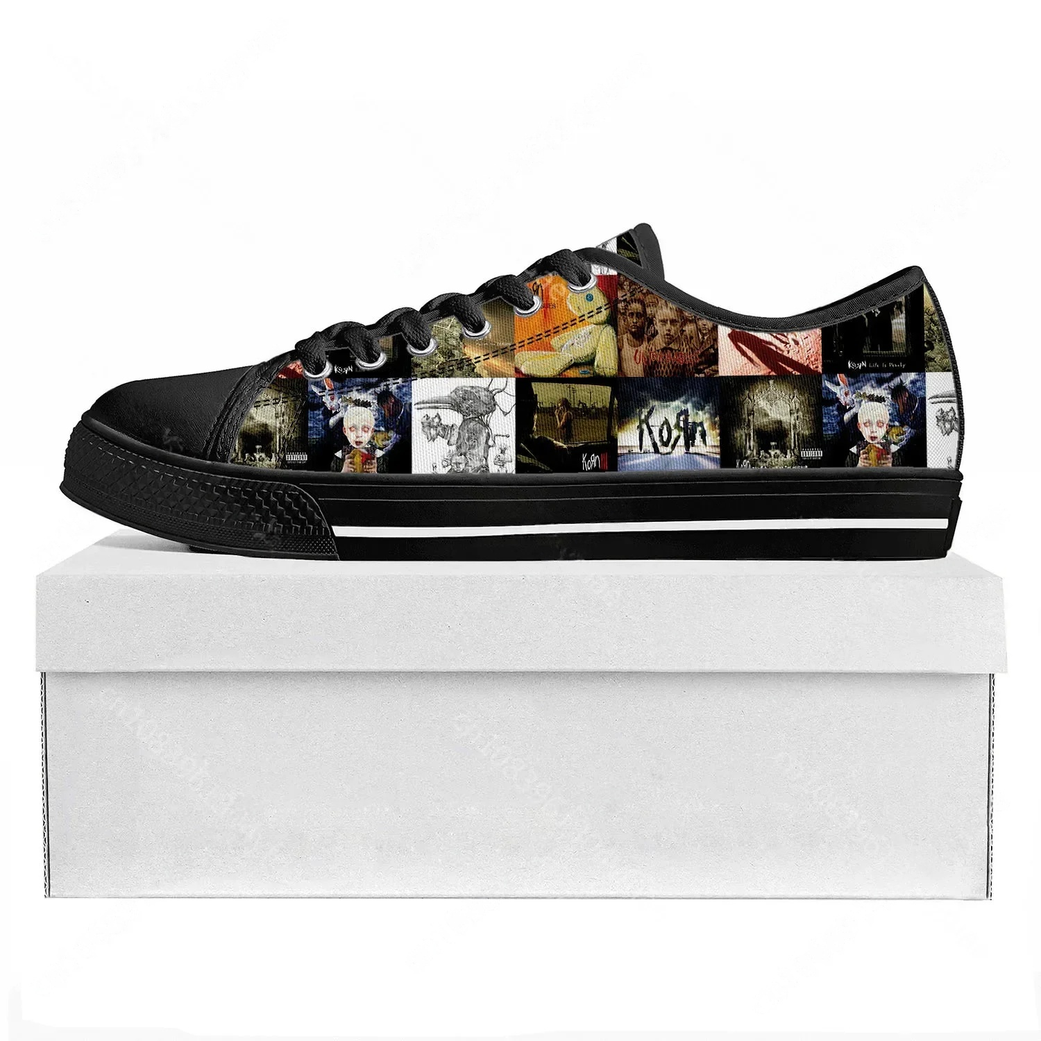 Sepatu Sneakers Kanvas Korn Ro - 3D Printing Rock ulasan dan harga