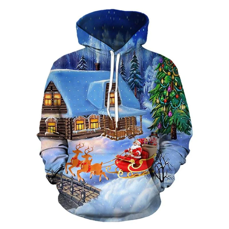 Hoodie gambar kucing Santa Cla - 3D Printing Rabbit ulasan dan harga