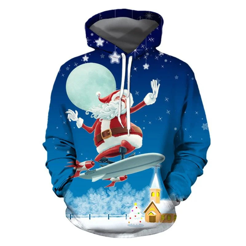 Hoodie gambar kucing Santa Cla - 3D Printing Rabbit ulasan dan harga