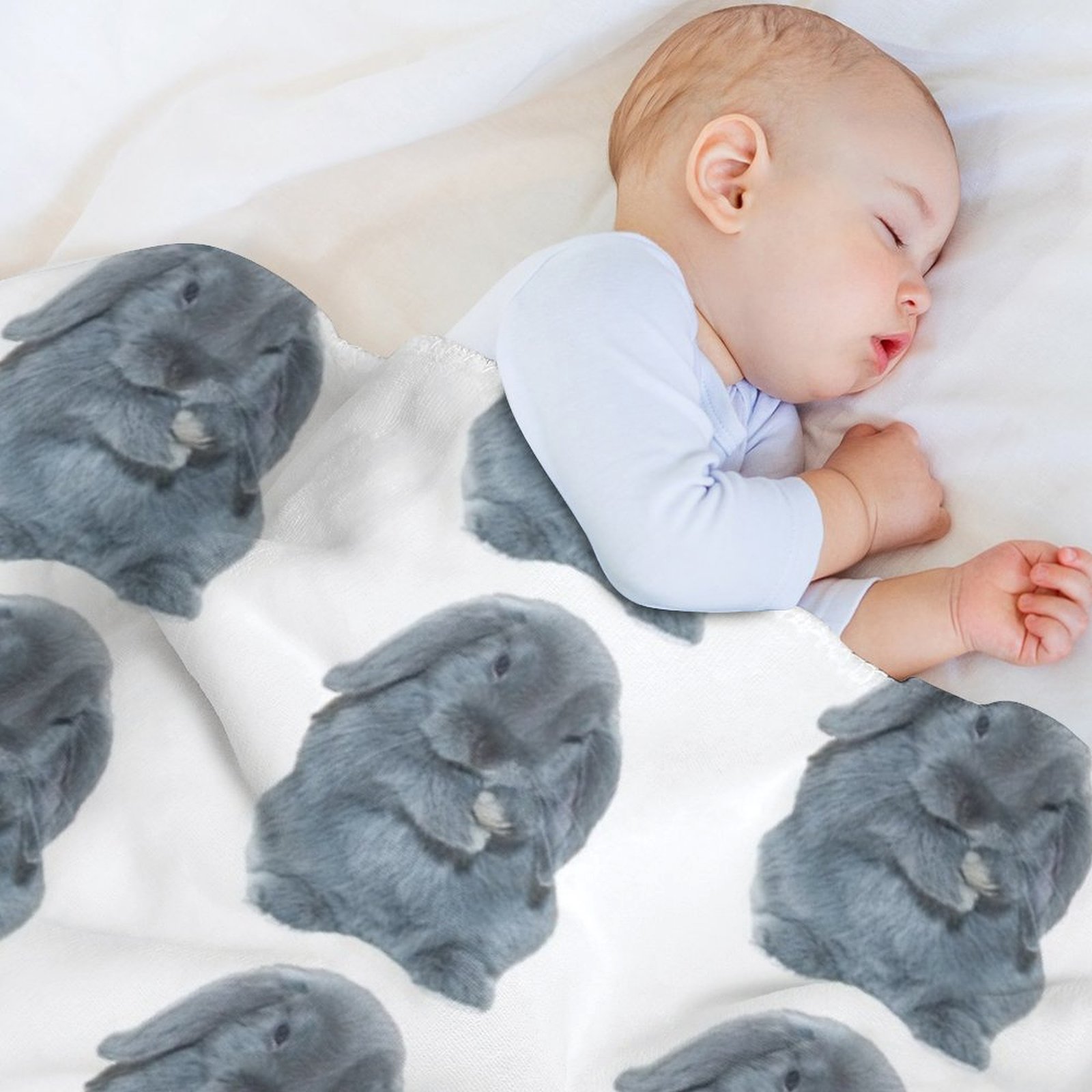 Selimut Seni Kelinci Mini Lop  - 3D Printing Rabbit ulasan dan harga
