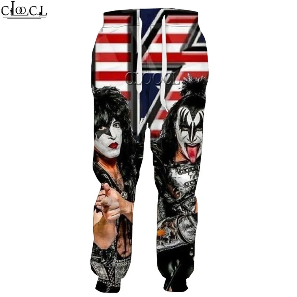 HX celana Hip Hop Metal Kiss B - 3D Printing Metal ulasan dan harga
