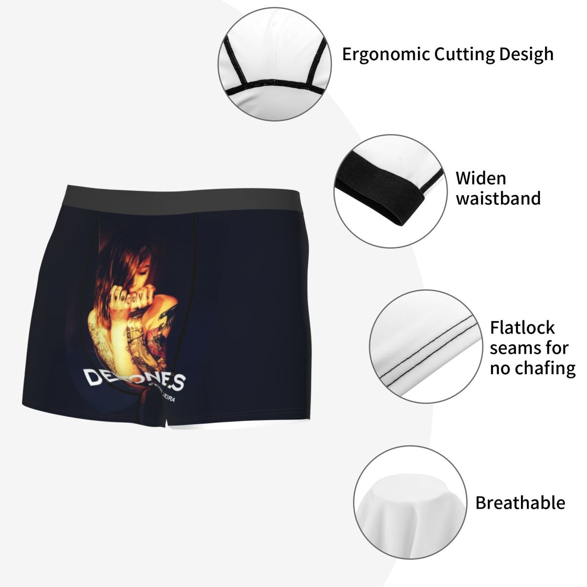 Celana Pendek Boxer Deftoness  - 3D Printing Metal ulasan dan harga