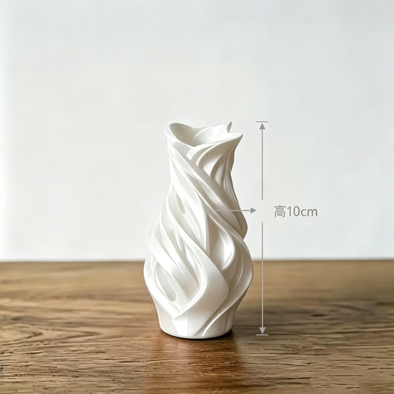 Vas Bunga 3D Print Motif Gelom - 3D Printing Vase ulasan dan harga