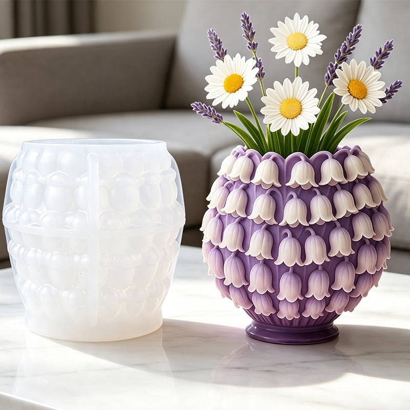 Cetakan Silikon Vas Bunga Lily - 3D Printing Vase ulasan dan harga