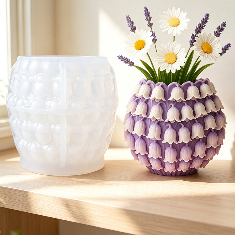 Cetakan Silikon Vas Bunga Lily - 3D Printing Vase ulasan dan harga