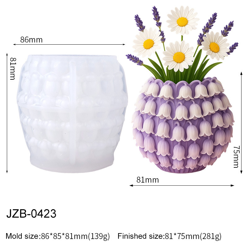 Cetakan Silikon Vas Bunga Lily - 3D Printing Vase ulasan dan harga