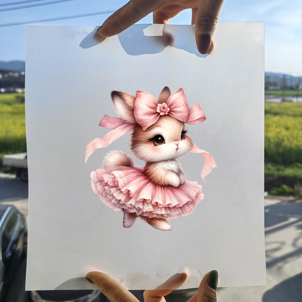 Stiker Transfer Panas Besi Hew - 3D Printing Rabbit ulasan dan harga