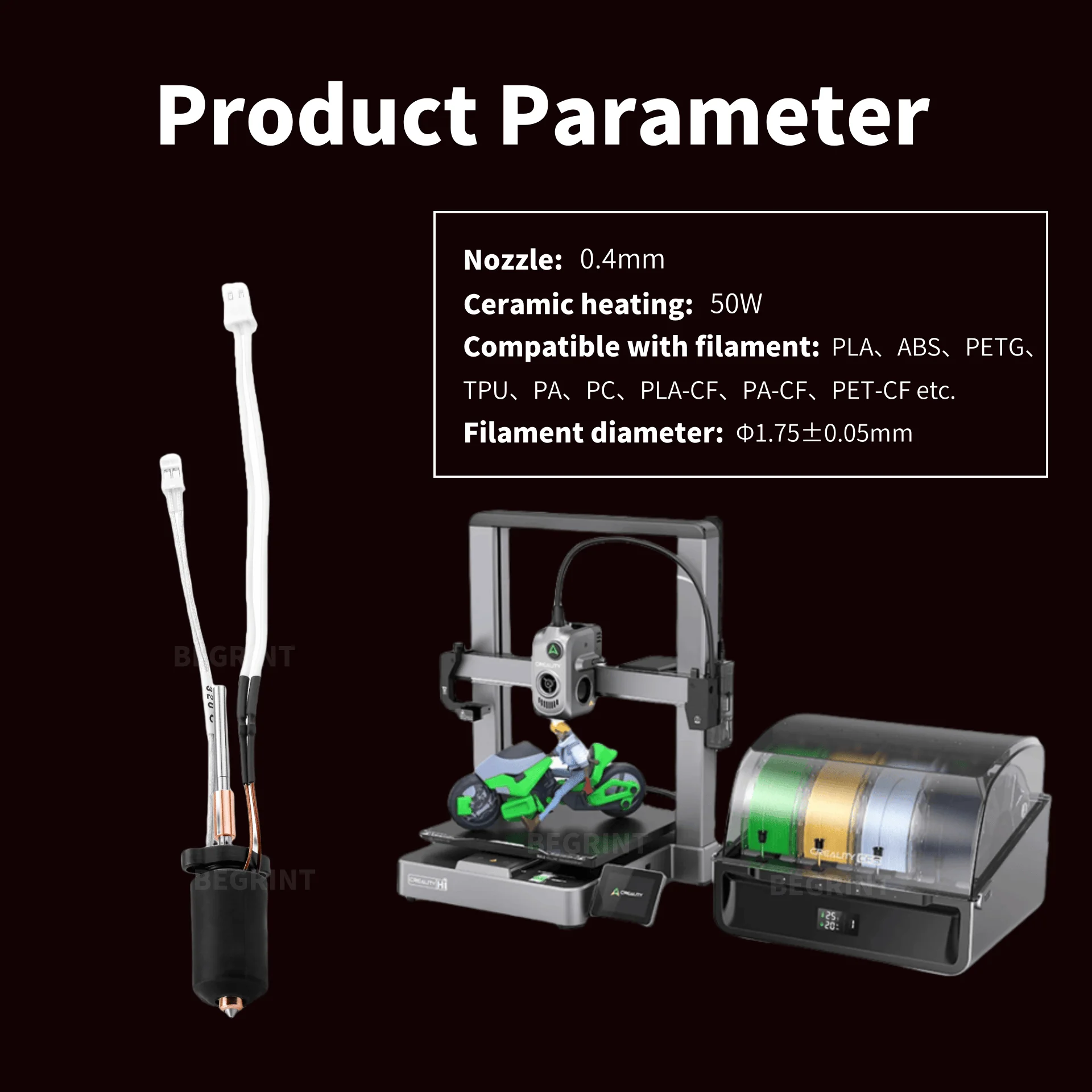 Kit Hotend Pemanas Keramik Suh - 3D Printing News ulasan dan harga