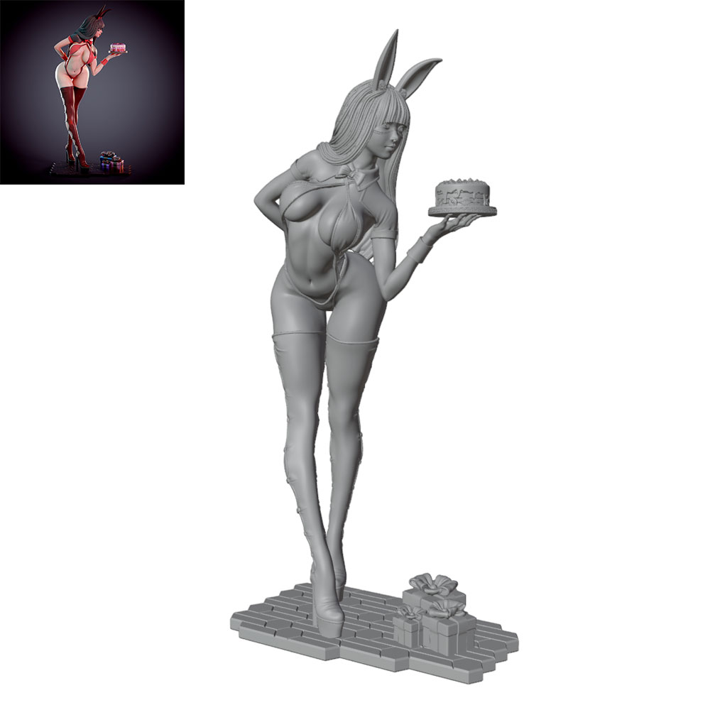 1/24/12/6 Karakter gadis kelin - 3D Printing Rabbit ulasan dan harga