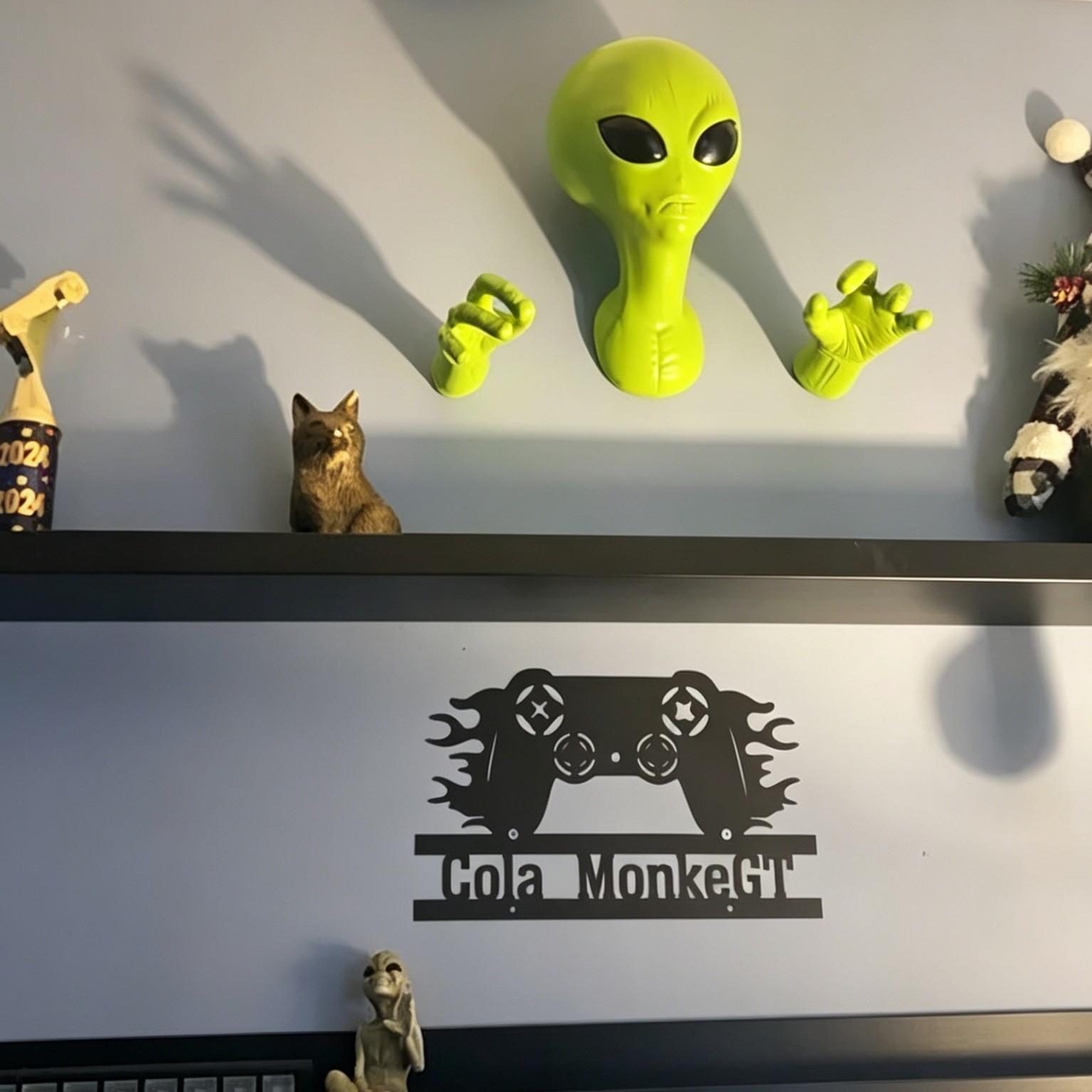 1 Liontin Alien Hijau, Patung  - 3D Printing Room ulasan dan harga