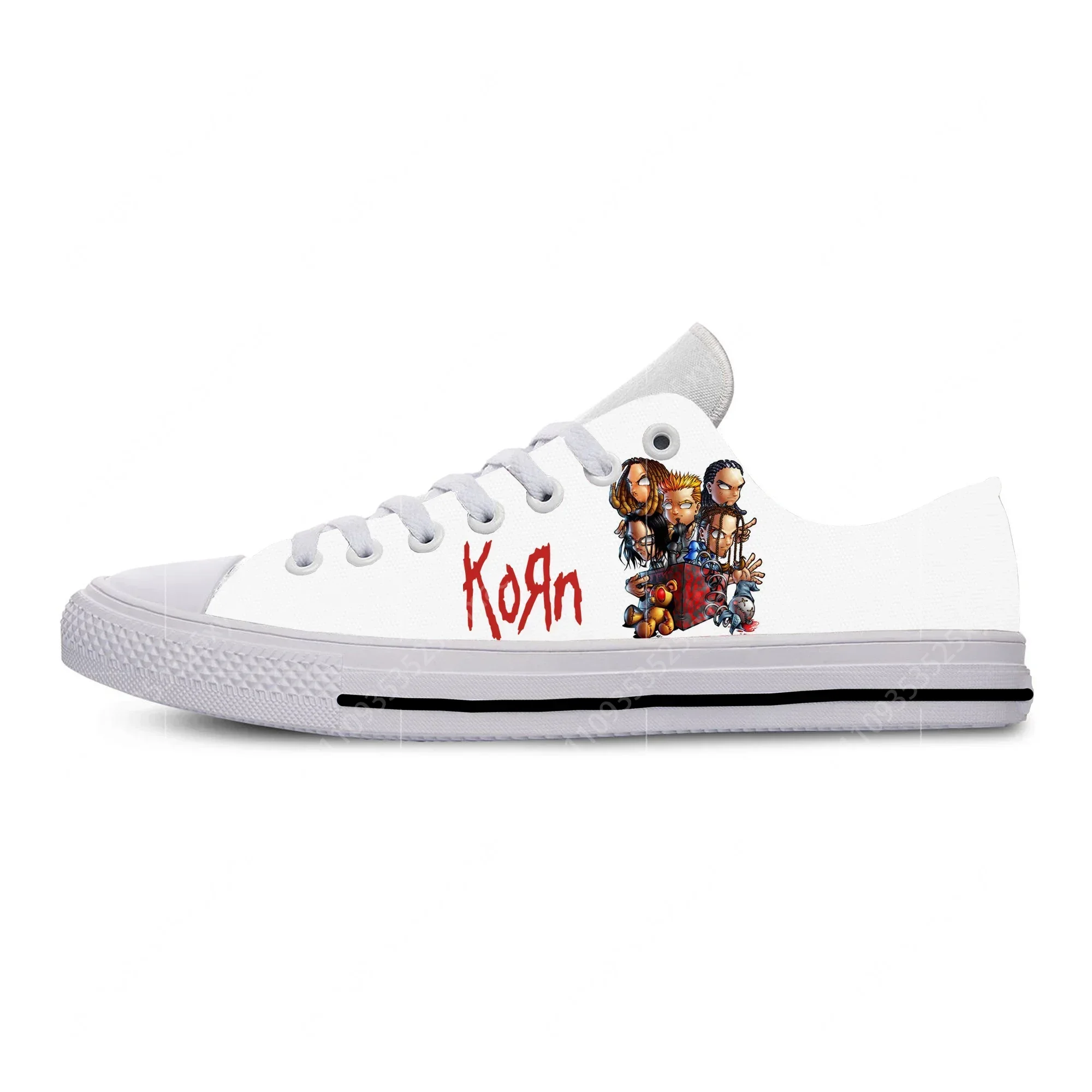 Korn Rock Band Sepatu Low Top  - 3D Printing Rock ulasan dan harga